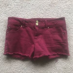 Maroon shorts